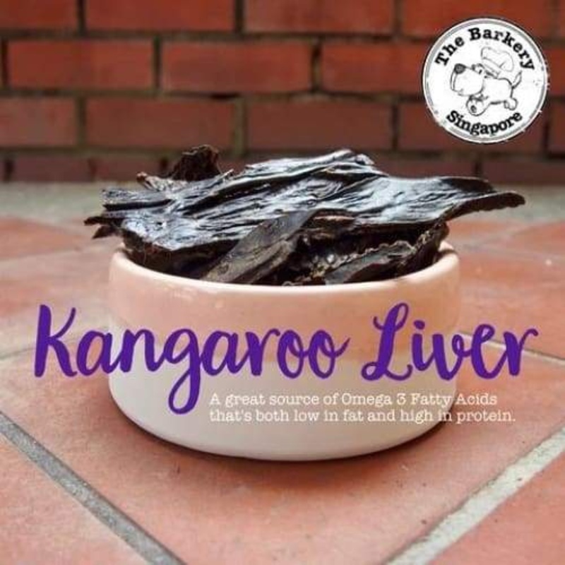 The Barkery Kangaroo Liver Dehydrated Dog Treats 100g