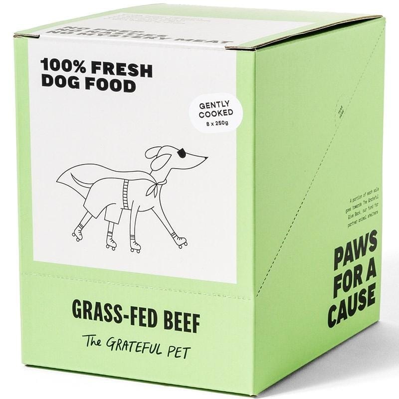 The Grateful Pet Gently Cooked Grass-fed Beef Frozen Dog food 2kg