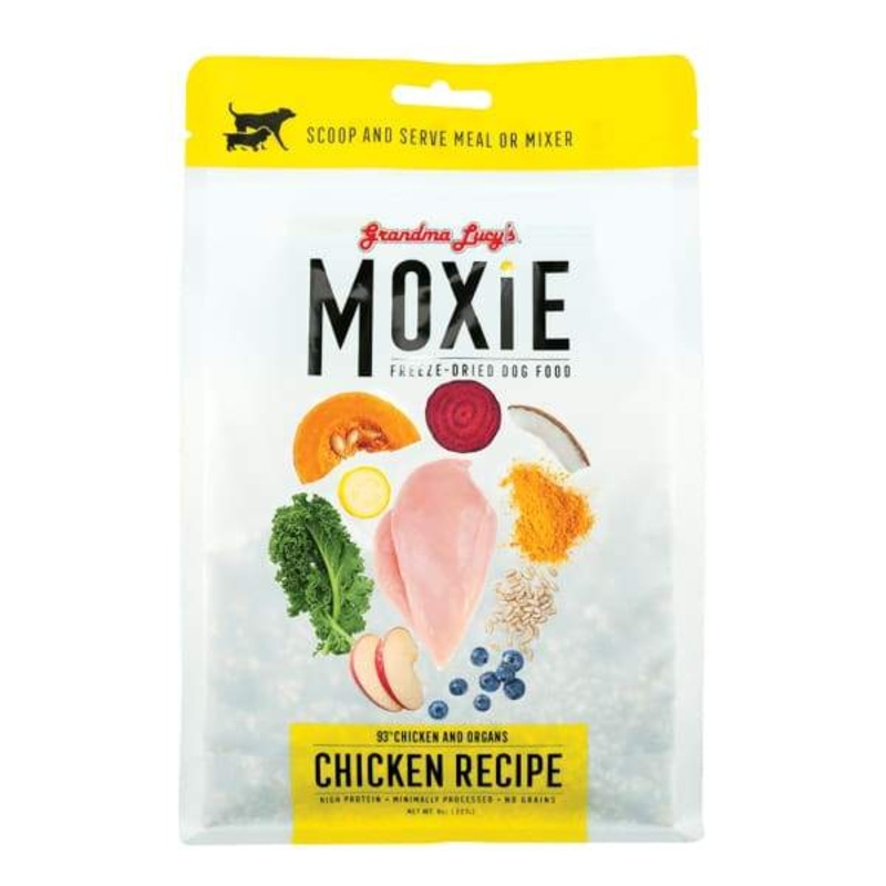 [10% OFF] Grandma Lucy’s Moxie Chicken Recipe Grain-Free Freeze Dried Dog Food 8oz