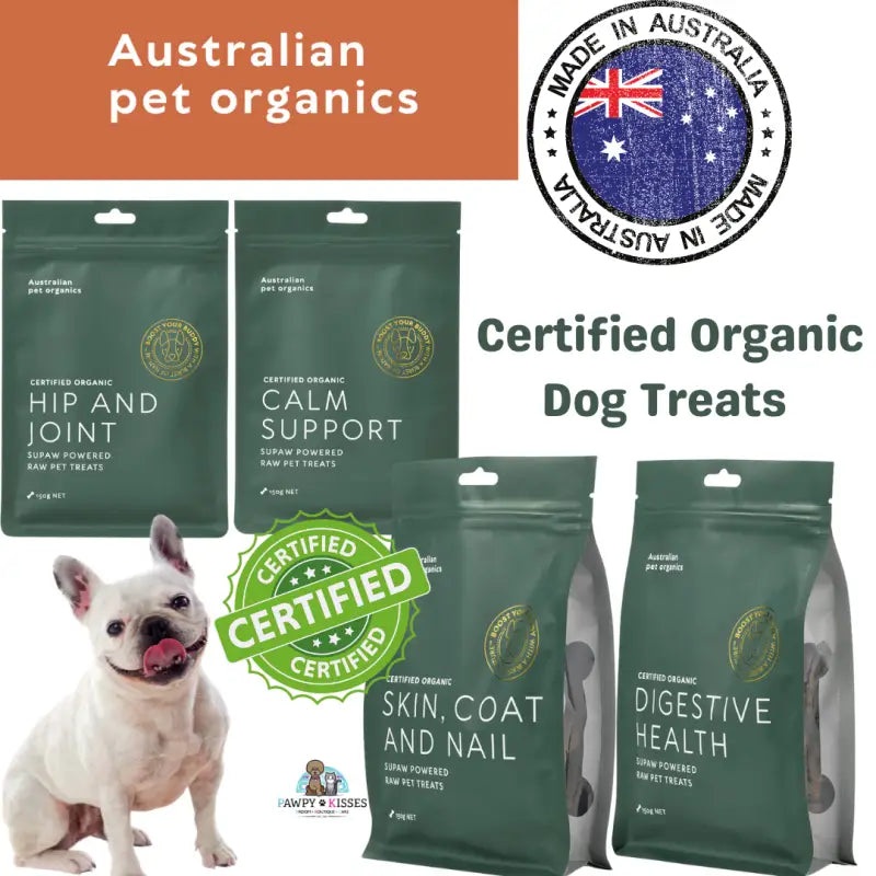 [20% OFF]  AUSTRALIAN PET ORGANICS Dog Treats 150g (4 Flavours Available)-