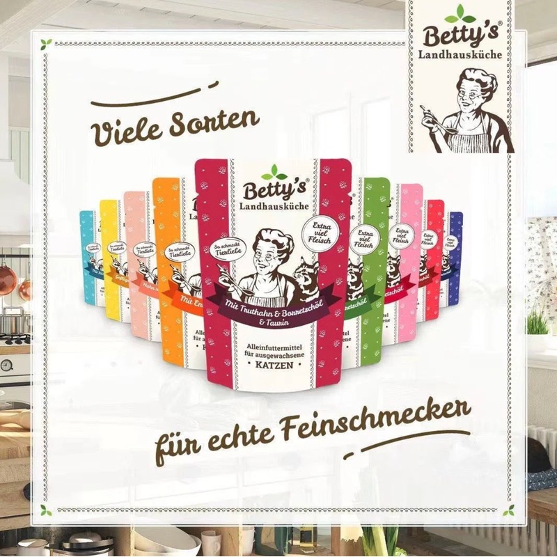 BOSWELIA BETTY’S Country Kitchen Fresh Pouch Cat Wet Food 100g