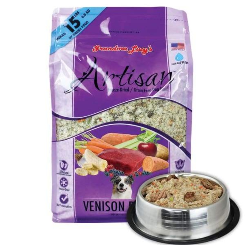 [10% OFF] Grandma Lucy’s Artisan Venison Freeze-Dried Grain-Free Dog Food 3lbs
