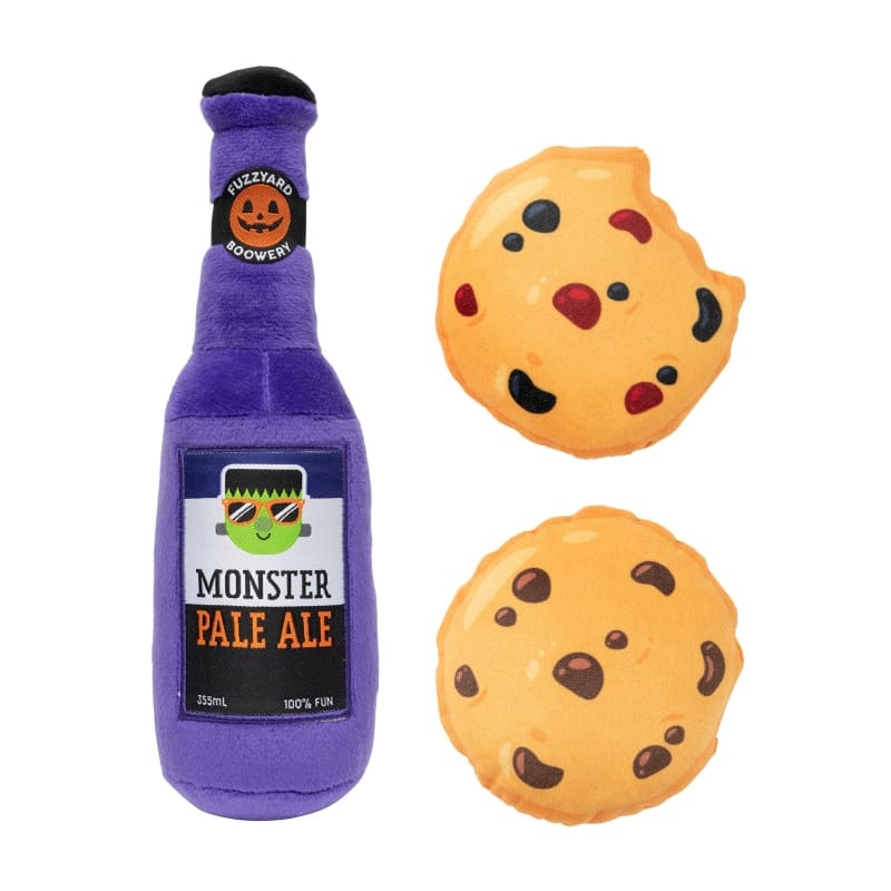 [15% OFF] Fuzzyard Halloween Monster Pale Ale & Cookies Dog Toy
