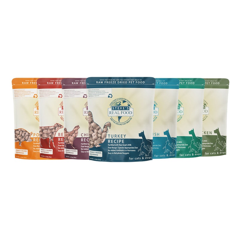 $50 ONLY (1 per order): Steve’s Real Food Grain-Free Freeze-Dried Raw Food For Cats & Dogs 20oz