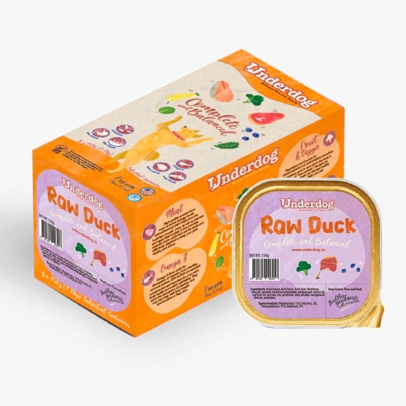 Underdog Duck Raw Frozen Dog Food 1.2kg