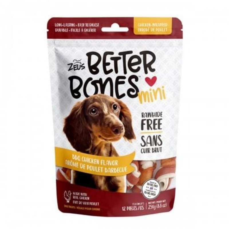 Zeus Better Bones BBQ Flavour Chicken Wrapped Mini Bones 12pcs
