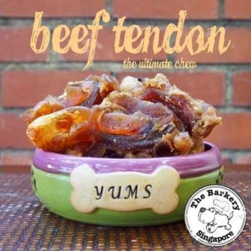 The Barkery Beef Tendons Dehydrated Dog Treats 200g