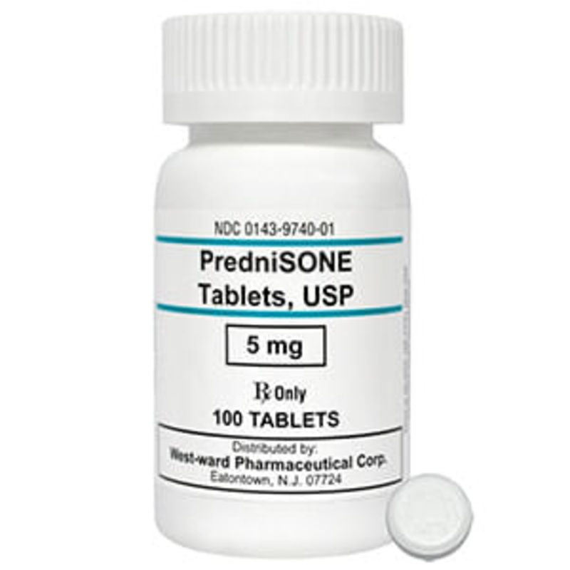 Rx Prednisone 5mg x 100 tablets