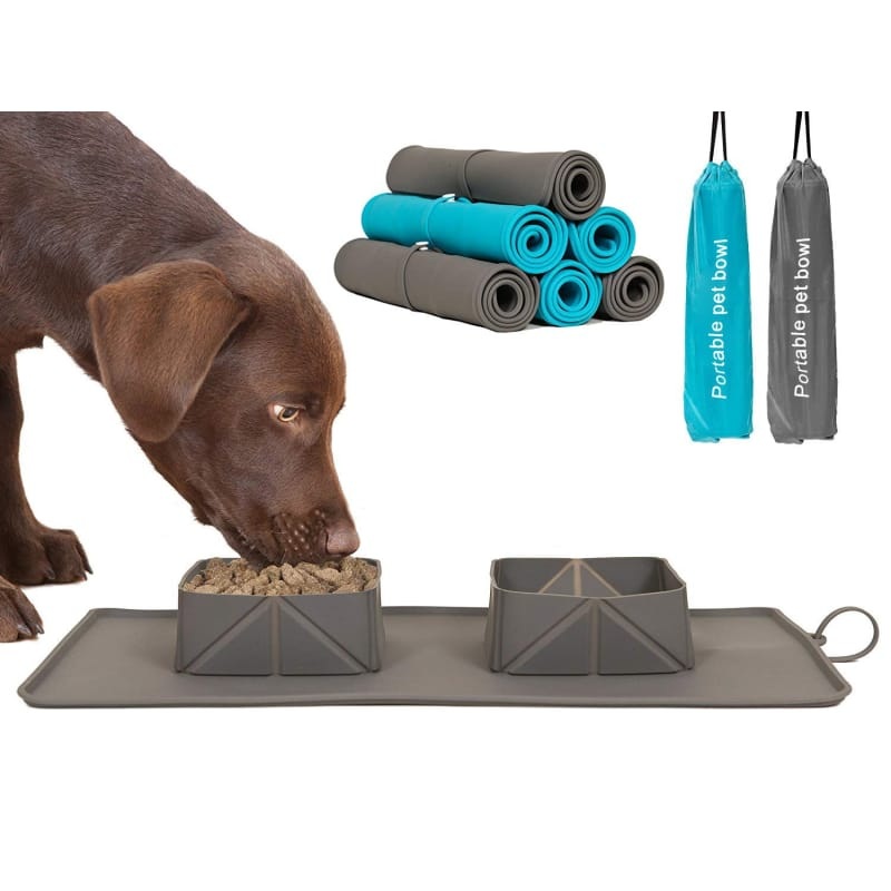 Portable Pet Bowl (2 Colours)|Black|Blue