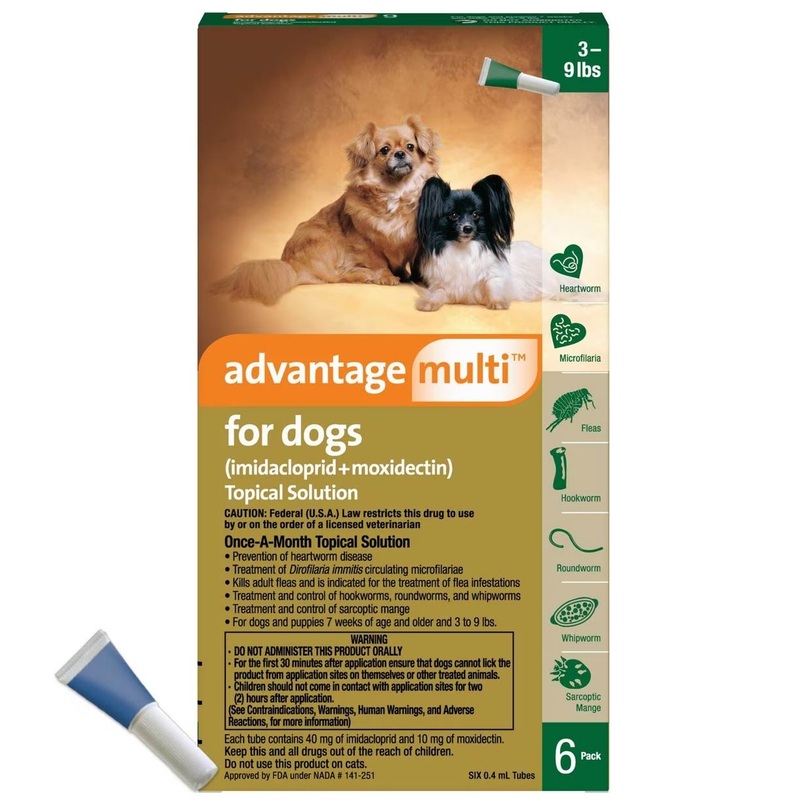 Rx Advantage Multi for Dogs 3-9 lbs (Green) x 6 month