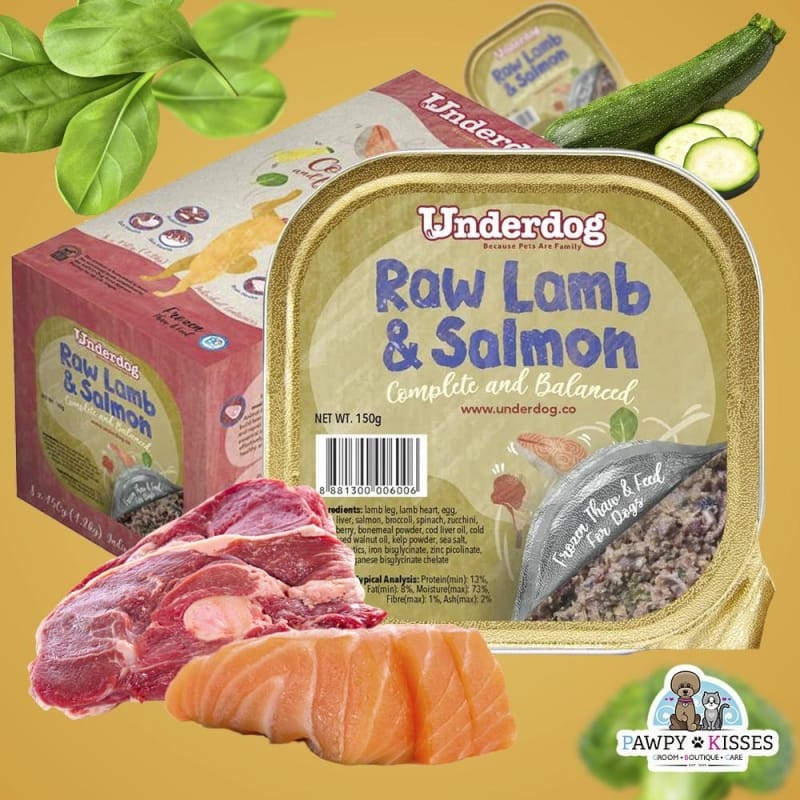 Underdog Raw Lamb & Salmon Fresh Frozen Dog Food 1.2kg / 3kg