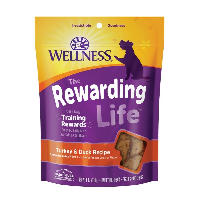[20% OFF] Wellness Rewarding Life Turkey & Duck Recipe Soft Dog Treats 6oz