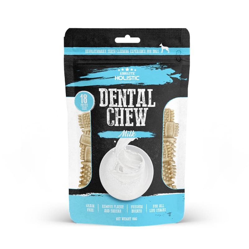 [2 FOR $13.20 | 39% OFF] Absolute Holistic Milk Value Pack Dental Dog Chew 160g