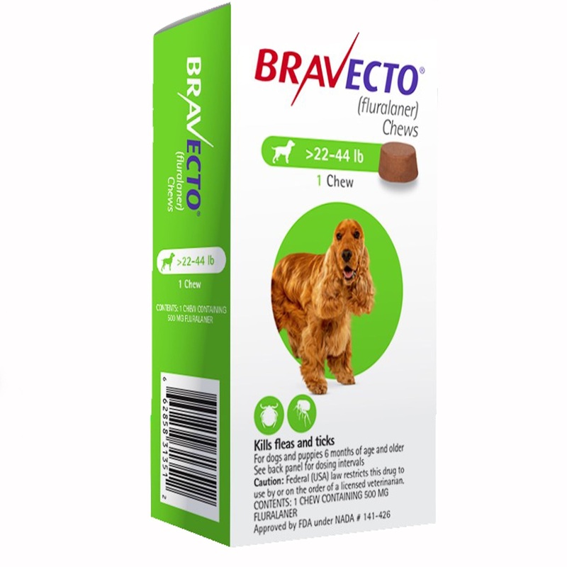 Rx Bravecto 22-44lbs x 1 chew