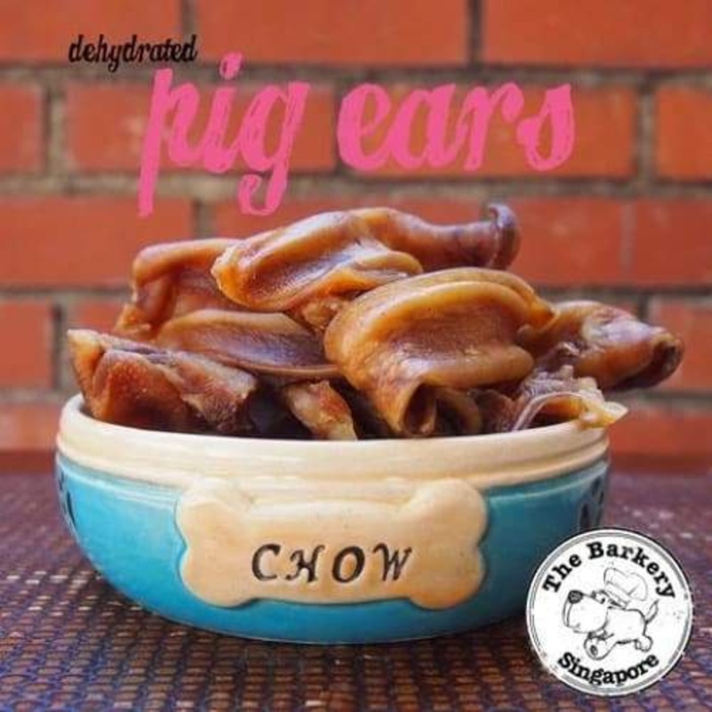 The Barkery Pig Ears Dehydrated Dog Treats 80g