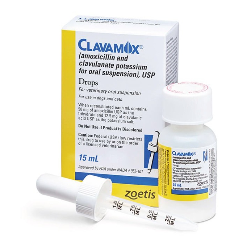 Rx Clavamox Drops 62.5 mg