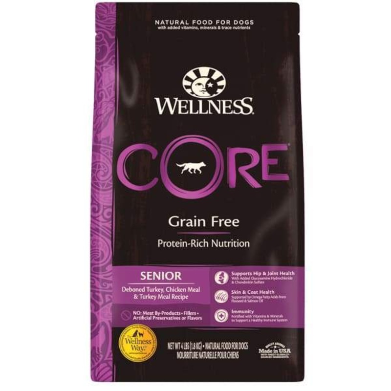 [20% OFF] Wellness Core Grain-free Senior Dry Dog Food (3 Sizes)