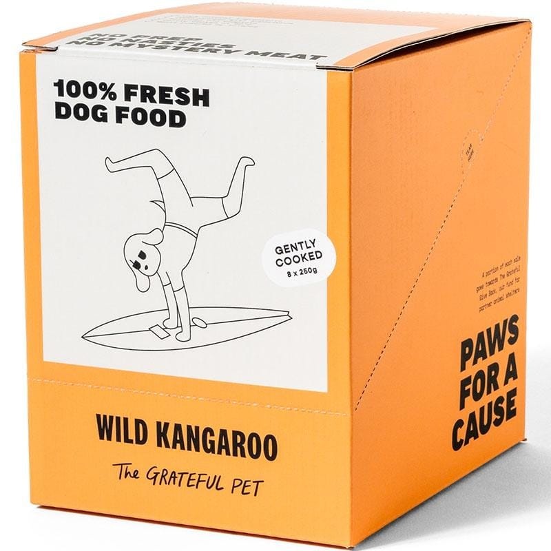 The Grateful Pet Gently Cooked Wild Kangaroo Frozen Dog food 2kg
