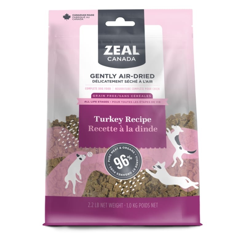 [20% OFF] Zeal Canada Turkey Recipe Air Dried Dog Food (2 Sizes)