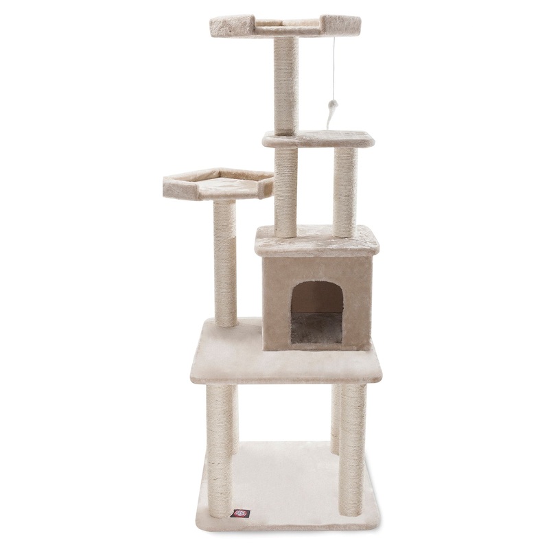 Majestic Pet 64-in Casita Cat Tree, Tan