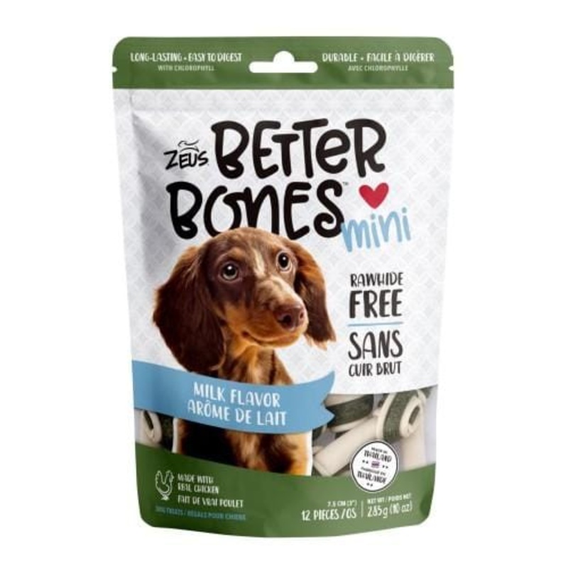 Zeus Better Bones Milk Mini Bones 12pcs