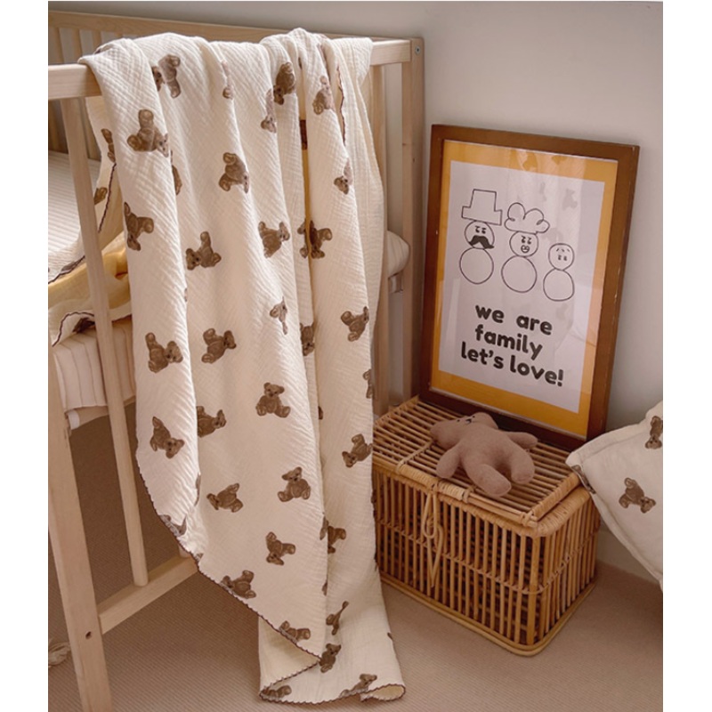 ChegPile Cotton Blanket|Little Bear|Bear Head