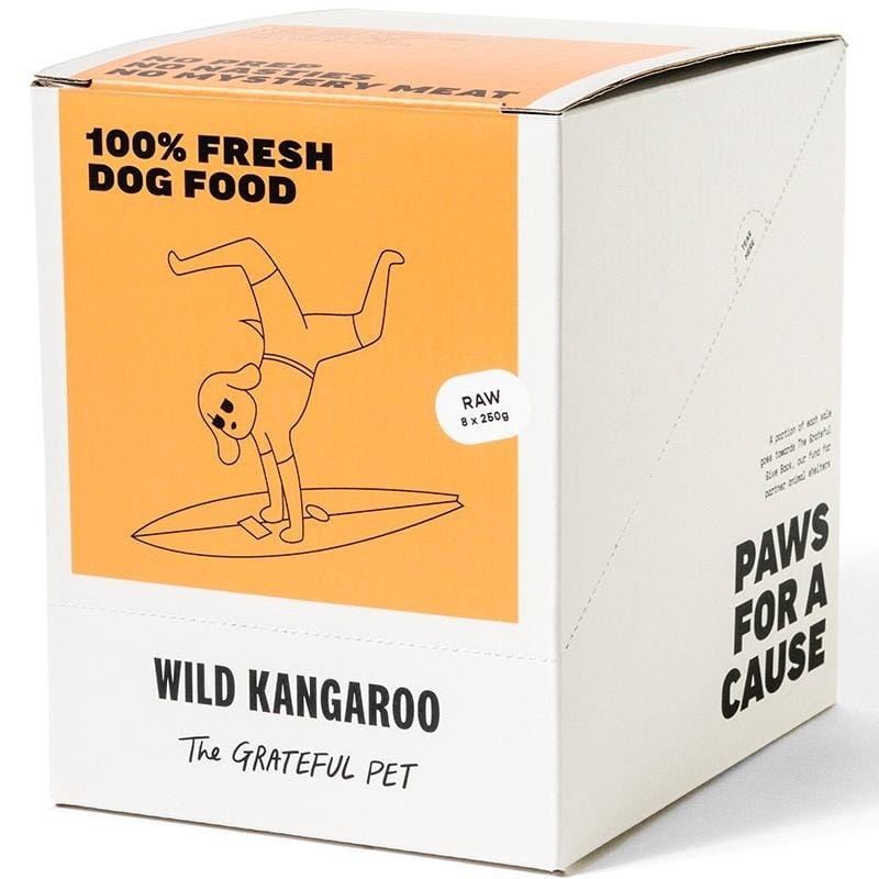 The Grateful Pet Wild Kangaroo Raw Frozen Dog Food 2kg