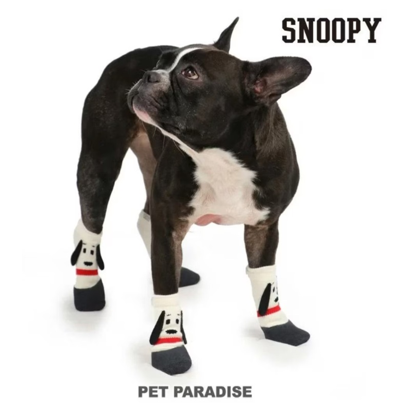 Snoopy Pet Fit Shoes(4pcs/set) Black