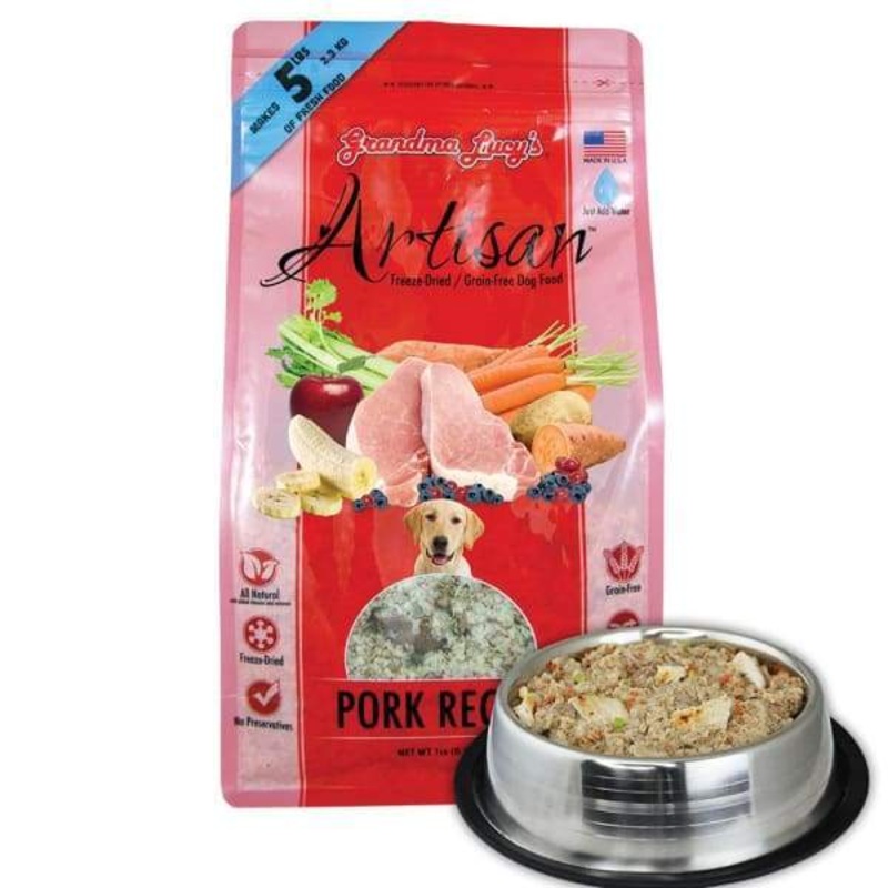 [10% OFF] Grandma Lucy’s Artisan Pork Freeze-Dried Grain-Free Dog Food 3lbs