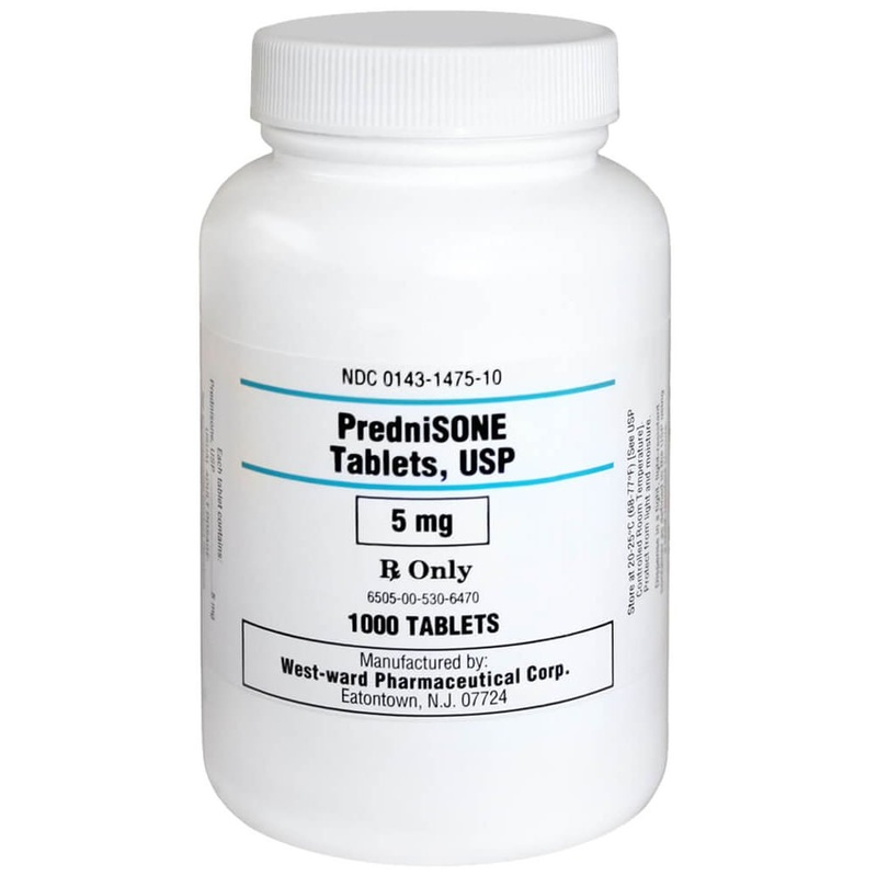 PredniSONE 5 mg Rx x 1000 Tablets