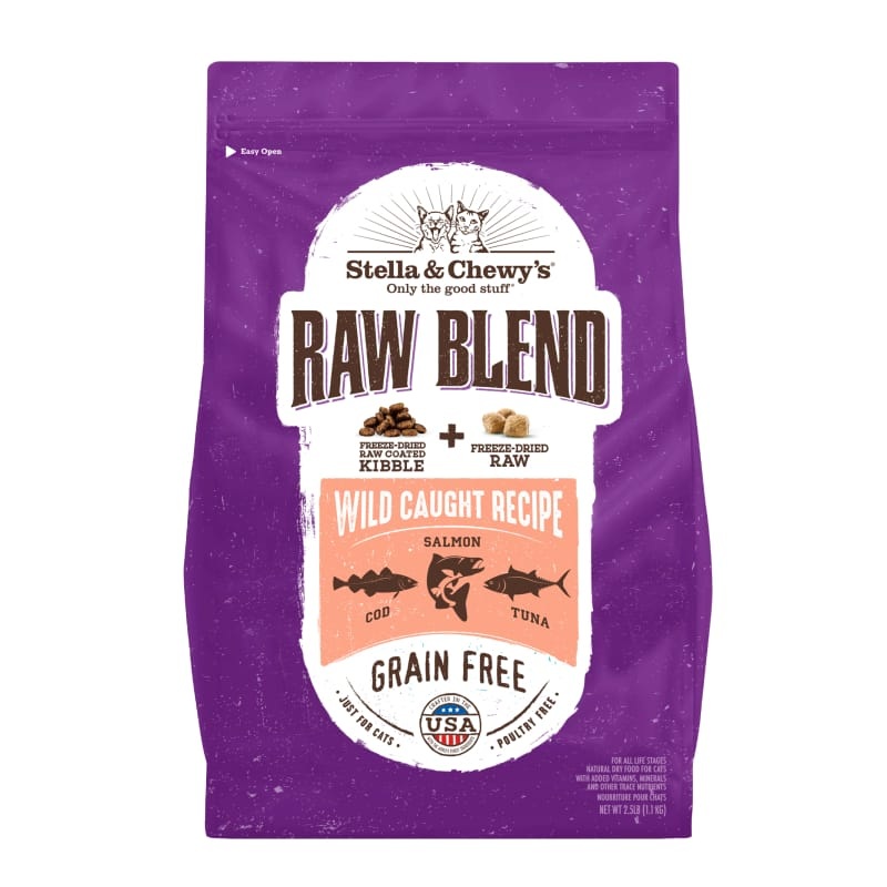 [15% OFF] Stella & Chewy’s Raw Blend Wild-Caught Recipe Dry Cat Food 5lbs