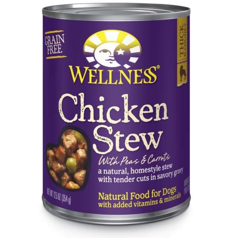 [20% OFF] Wellness Complete Health Grain-free Chicken Stew with Peas Carrots Canned Dog Food 354g