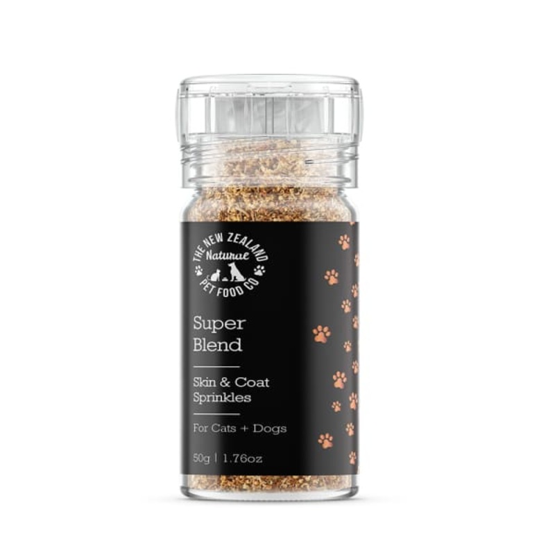 The New Zealand Natural Super Blend Skin & Coat Sprinkles Pets Meal Mixers / Toppers