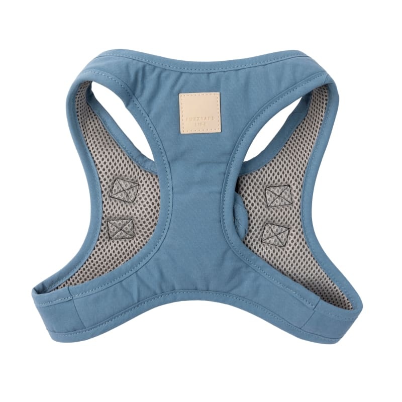 [15% OFF] Fuzzyard Life Cotton French Blue Dog Step-In Harness (6 Sizes)