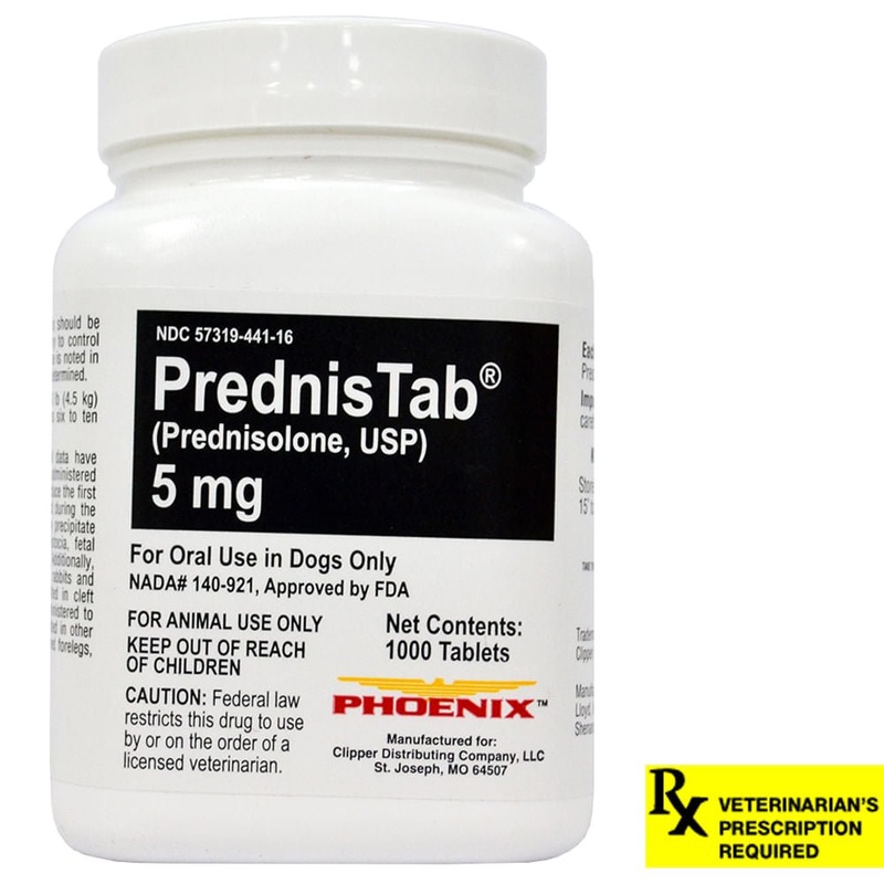 Rx Prednistab (Prednisolone) 5mg x 1000 tablets