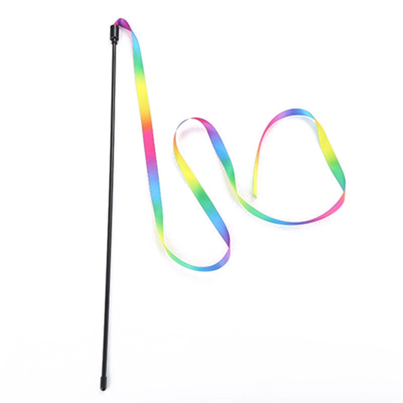 Rainbow Streamer Cat Teaser Toy